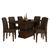 Sala De Jantar 6 Cadeiras Nazca Imbuia/preto/marrom - Móveis Arapongas Imbuia/preto/marrom 04