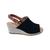 Sandalia Anabela Bebece Espadrille Ajuste Fivela Detalhe Corda  Preto nobuck