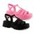 Sandália Aranha Plataforma Feminina Ramarim 2238503 Rosa, Rosa