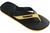 Sándalia Chinelo Masculino Havaianas Bicolor Dual Tiras Largas - Original C/nf Preto, Amarelo