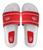 Sandalia Chinelo Masculino Slide Confort Adaption Vermelho Vermelho