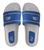 Sandália Chinelo Masculino Slide Confortável Adaption Branco Azul
