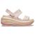 Sandália crocs classic mega crush plataform sandal pink clay Pink clay