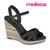 Sandália Feminina Anabela Moleca Original Casual Original Lancamento Novidade Preto