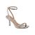 Sandalia Feminina Beira Rio Strass Salto Social Medio 8490.107.21530 Prata, Cristal, Creme