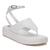 Sandália Feminina Flatform Lila De Amarrar Na Perna Branca Branco