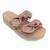 Sandália Feminina Flatform Slide Fivela Beira Rio 8378.924 Nude napa