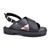 Sandalia Feminina Godiva Preto Onix Confortavel Reforçada Preto onix