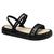 Sandália Feminina Mississipi Flatform Rives Metalizada MB712 Preto