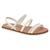 Sandalia Feminina Moleca 5443.126 Branco, Prata