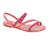 Sandalia Feminina Molekinha Infantil Juvenil Tiras Elegante  Coral, Multi pink