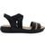 Sandália Feminina Ortopédica Casual Dia a Dia Passeio Ultra Conforto Modare 7142.102 Preto, Tan