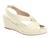 Sandália Feminina Piccadilly Anabela Slingback 408221 Creme