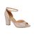 Sandália Feminina Salto Grosso Vizzano 6262.406 Taupe, Verniz