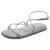 Sandalia Feminina Tiras Finas Brilho Flat Sua Cia 8333.15165 Prata