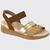 Sandália Feminina Ultra Conforto Flatform Tiras Modare 7151.119.28593 Dourado, Areia