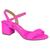 sandalia feminina Pink neon