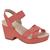 Sandália Feminino Salto Alto Anabela Conforto Modare 7137117 Rose