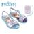 Sandalia Frozen Infantil Menina Disney Com Bolsa Bag 22752 Azul, Branco