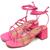Sandália Gladiadora de Salto Feminina 300FG Multicolorido