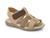 Sandália Infantil BIBI Sandals Mini de Couro Masculino Prime, Caramelo