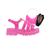 Sandalia Infantil Feminina Tratorada Pink Barbie - Tam 28-36 Com Estojo e Bolsa Rosa