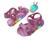 Sandália Infantil Led Com Sola Flexível Antiderrapante Para Meninos/De Praia - Spacemanshoes Rosa