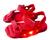 Sandália Infantil Led Com Sola Flexível Antiderrapante Para Meninos/De Praia - Spacemanshoes Vermelho
