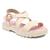 Sandália Infantil Menina Flatform Casual Tratorada Tiras Molekinha 2344.101 Creme