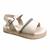 Sandália Infantil Mini Sua Cia Glitter Flatform Strass Perola Pérola