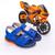Sandália Infantil Papete Kidy Toys Azul Laranja com Brinquedo Azul