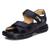 Sandália Masculina Conforto Couro Preto