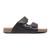 Sandália Masculina Feminina Papete Flatform Couro Ajustável Marrom escuro