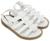 Sandália Mini Melissa Flox Infantil Branco/Casca Arroz Bc, Branco, Casca arroz