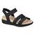 Sandália Modare 7125.119 Anabela Casual Conforto Joanete Feminino Preto