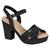 Sandalia modare feminina ultraconforto 7165.110.21736 Preto, Preto, Preto