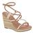 Sandalia moleca feminina anabela 5411.1142.11085 Nude, Creme, Creme