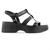 Sandália Moleca Plataforma Fivela Feminina Preto, Preto