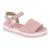 Sandalia Molekinha Infantil Feminina Conforto Flatform Macia Rosa, Claro