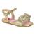 Sandália Molekinha Menina 2112.680 Fivela Macia Flat Papete Infantil Dourado