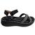 Sandália Papete Anabela Flatform Vizzano Confortavel 6519102 Preto