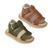 Sandalia Papete bebe menino infantil masculina confortavel 16 ao 22 603 Musgo