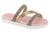 Sandalia papete com strass infantil molekinha - 2352107 Ouro rosado