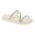 Sandalia Papete Feminino Vizzano 6459.118 Branco off, Cristal