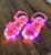 Sandalia Papete Infantil Feminina com LED Menina Aranha Solar Led Lançamento - 19 ao 26 Rosa