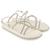 Sandalia Papete Ipê Mulato Feminina Brilho Strass Cotton Off White 15 Branco