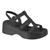 Sandália Papete Moleca Flatform Anabela Tratorada 5503101 Preto