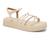 Sandália Papete Ramarim Flatform Strass 2339203 Sand