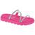 Sandalia Papete Vizzano Strass Feminina Brilho Flatform Pink