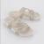 Sandália papete zaxy glitter infantil Branco